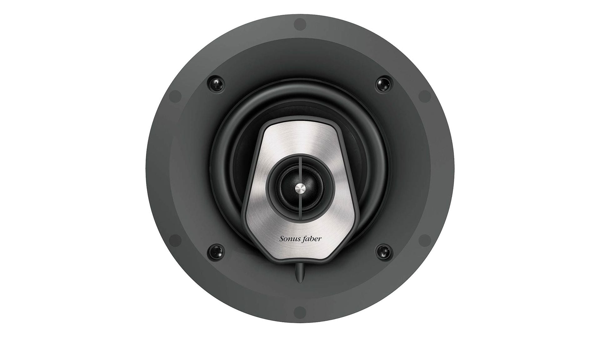 Close-up of the tweeter on the PC-562 2-way in-ceiling system from Sonus faber's Palladio Collection.